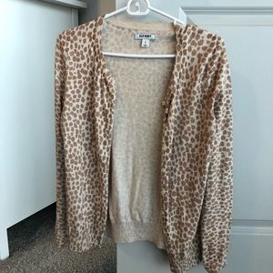 Giraffe print cardigan